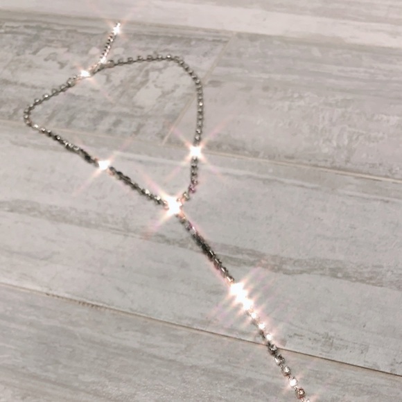 Charm Silver Body Chain Crystal Rhinestone Harness - Picture 12 of 12